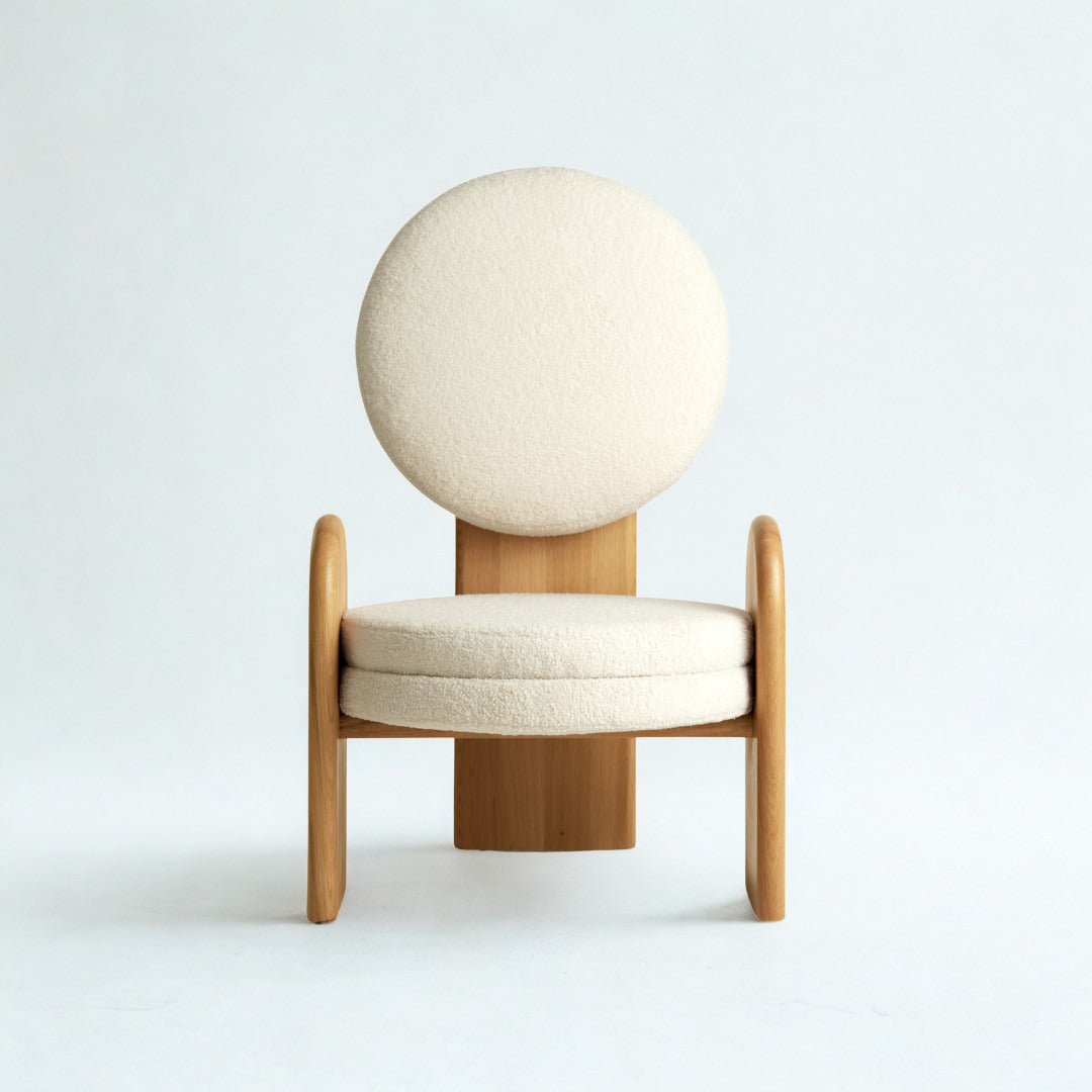 Natural Wood Armchair 