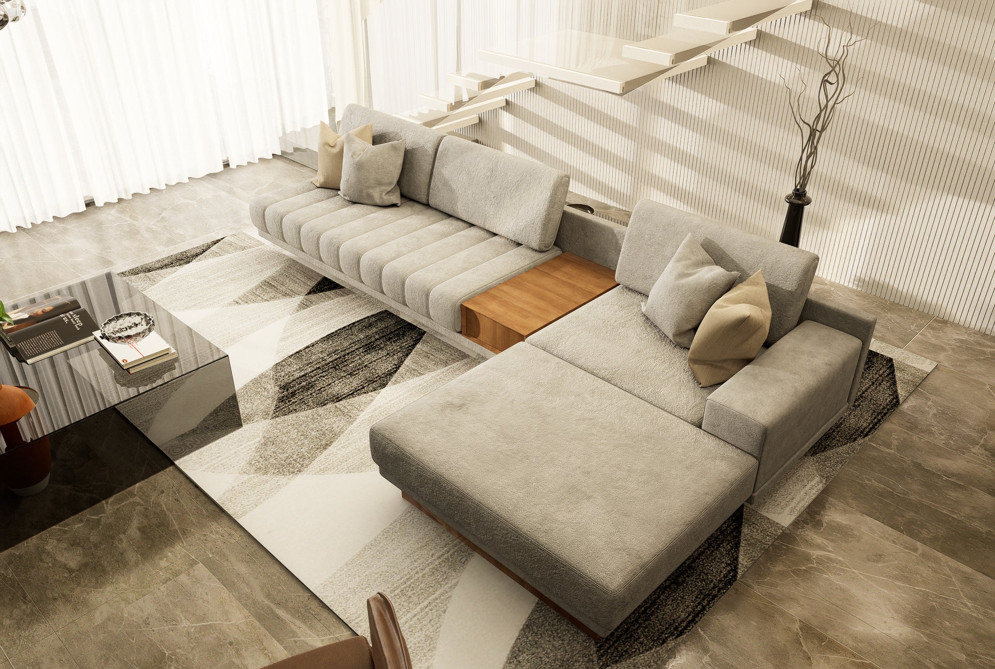 Sena L Shape Sofa