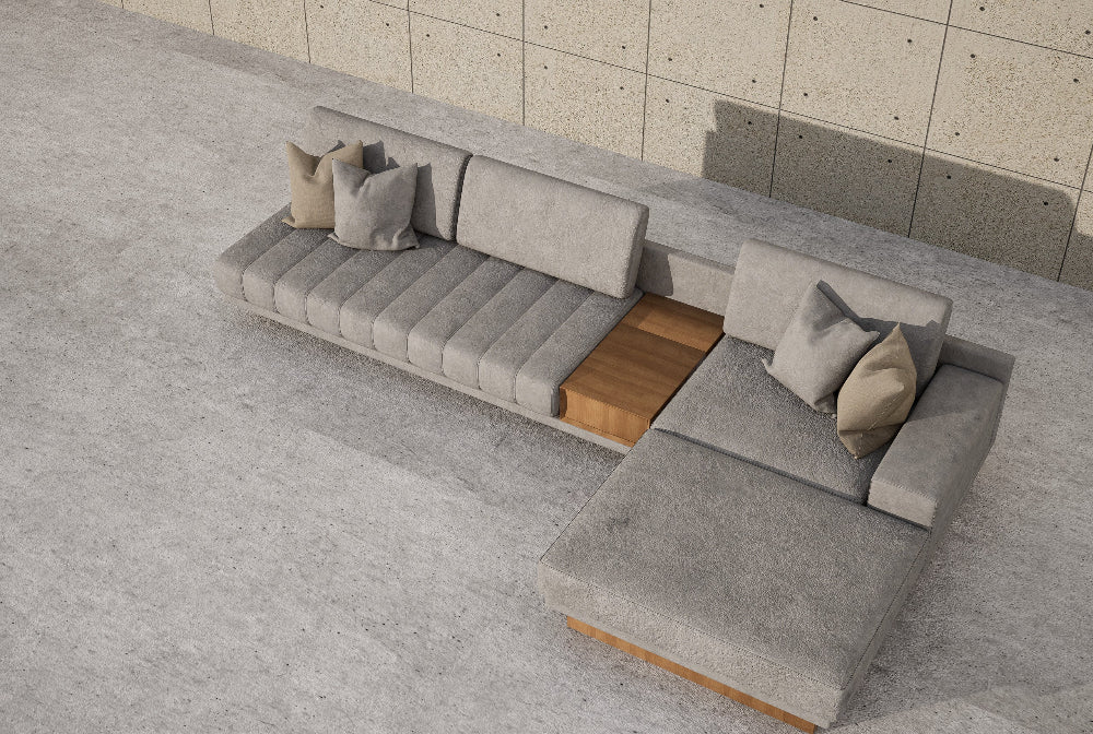 Premium Boucle L-Shaped Sofa uae 