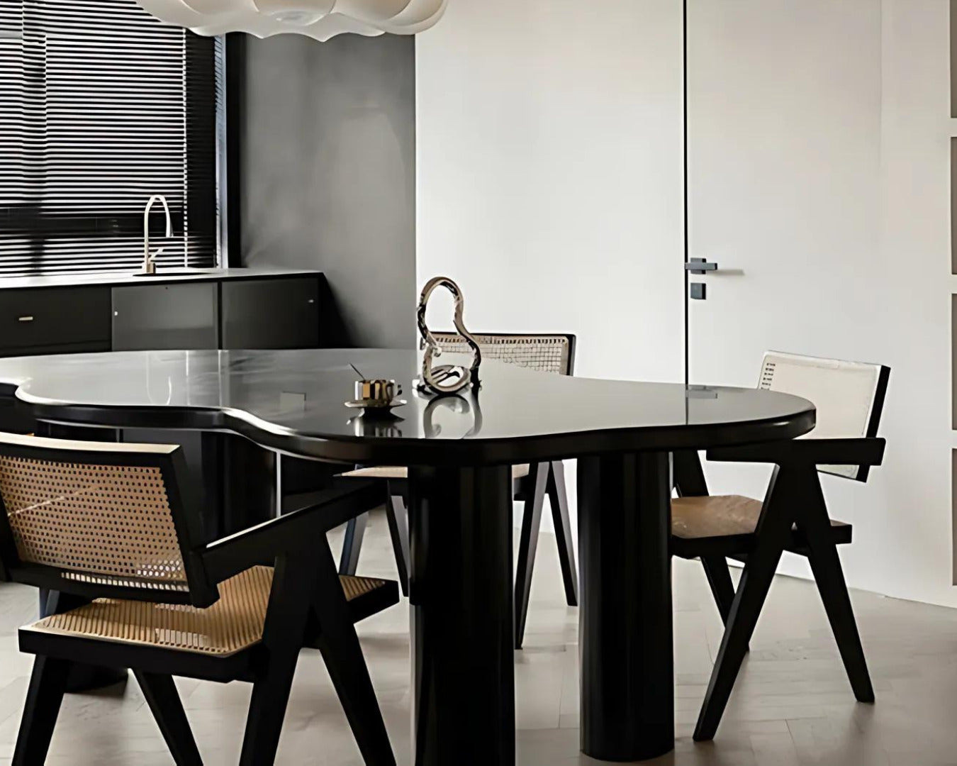 Skye Dining Table / L 162 x W 81 x H 76 cm - Kanaba Home #