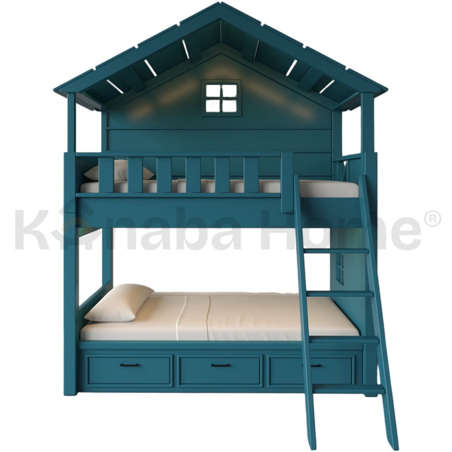 Wooden Snuggle Cottage Kids Bed