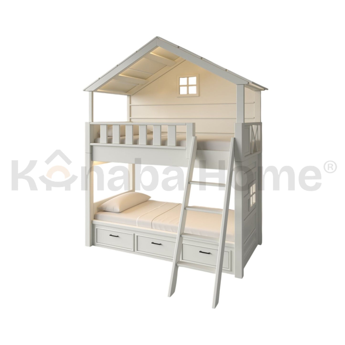 Snuggle Cottage House Kids Bed