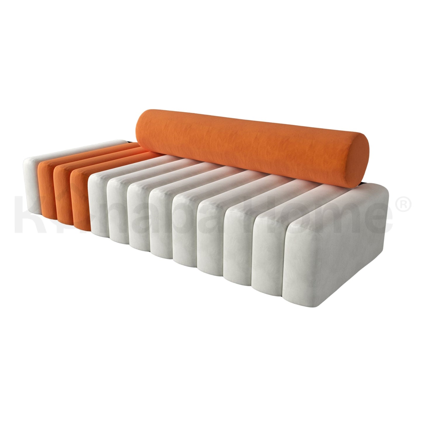 Symphony Bench-Bendy plywood-Vertical ribbed fin -Kanaba Home