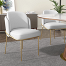 Syna Dining ChairWhite & Gold