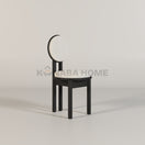 Terra Arch Dining ChairBlack walnut / White (GTH 13124-4)