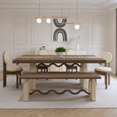 Switch solid wood dining set in modern apartment in UAE 1 image