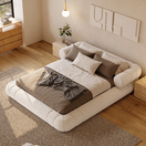 Tino Upholstered BedC. King Bed: Mattress Size 200 x 200 cm | Overall W 260 x D 260 x H 60 cm