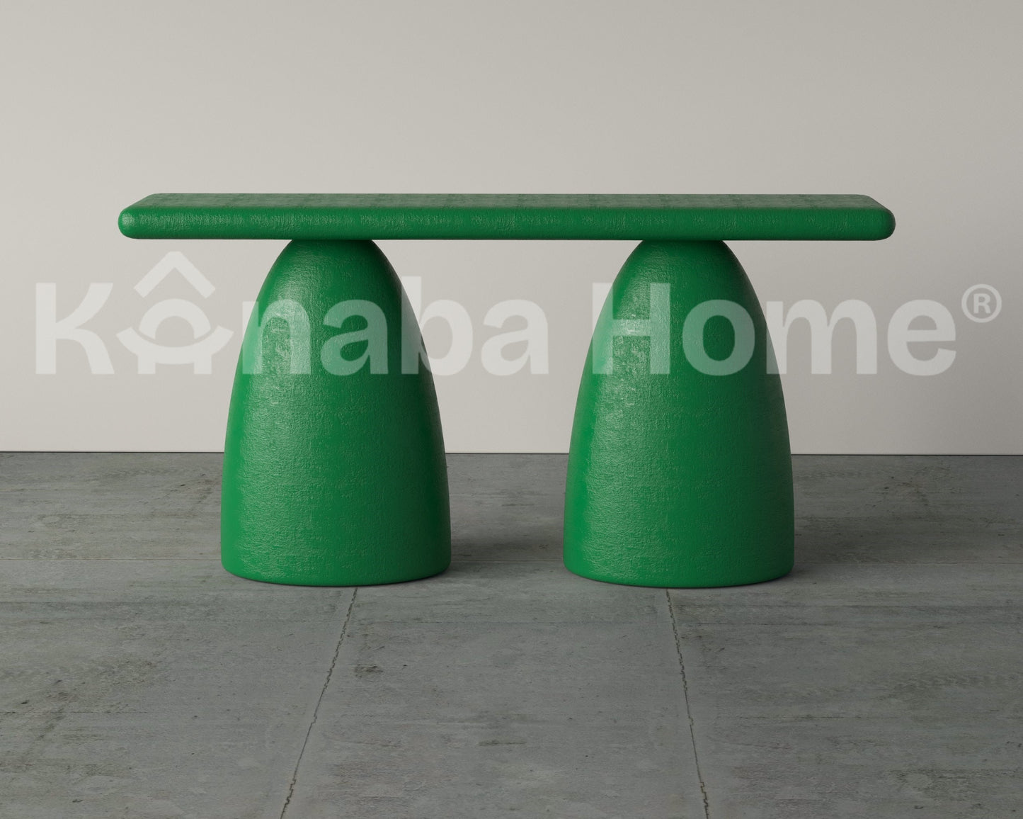 green console table
