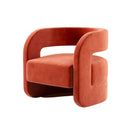 Tura ArmchairBurnt Orange | Velvet