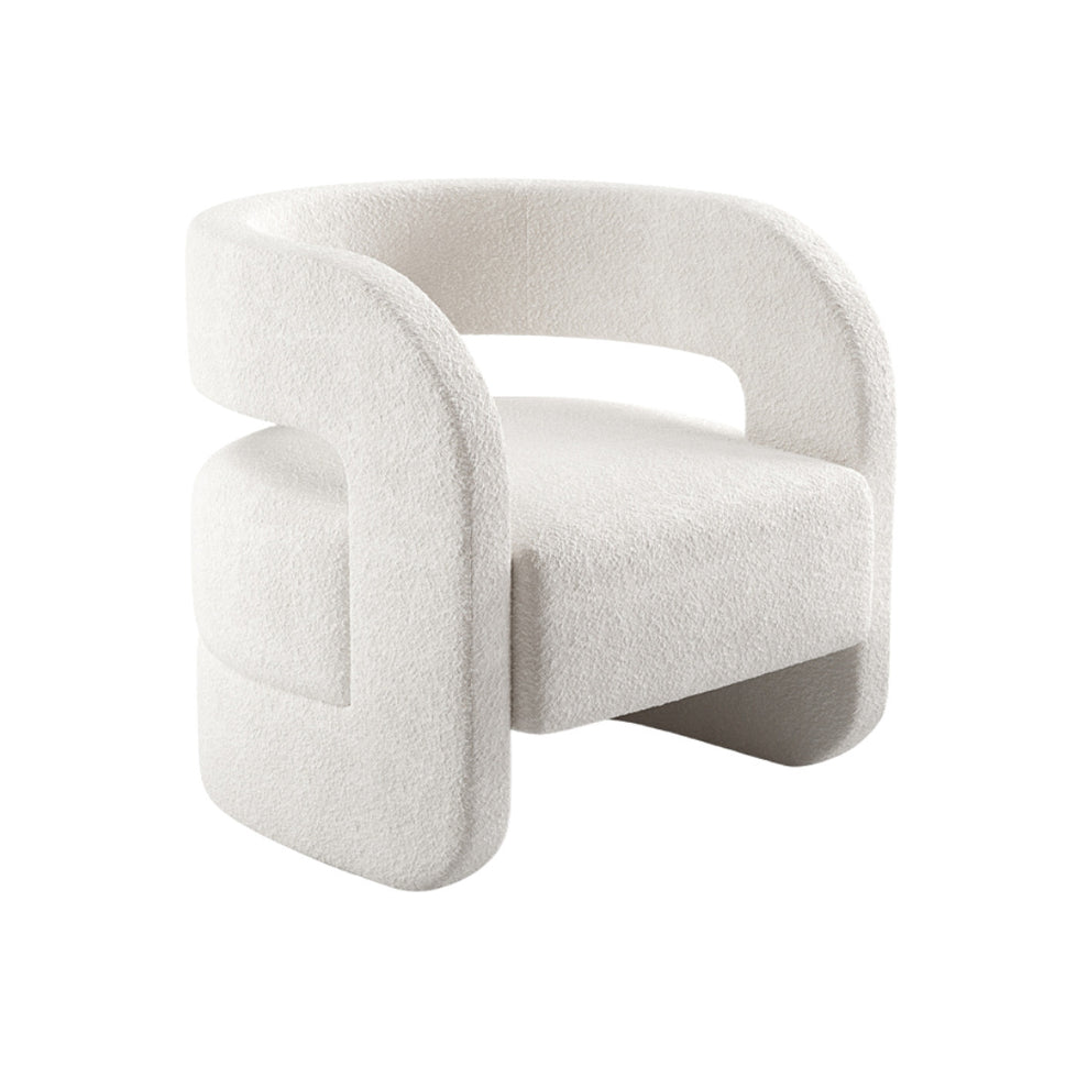 Tura ArmchairWhite | Boucle