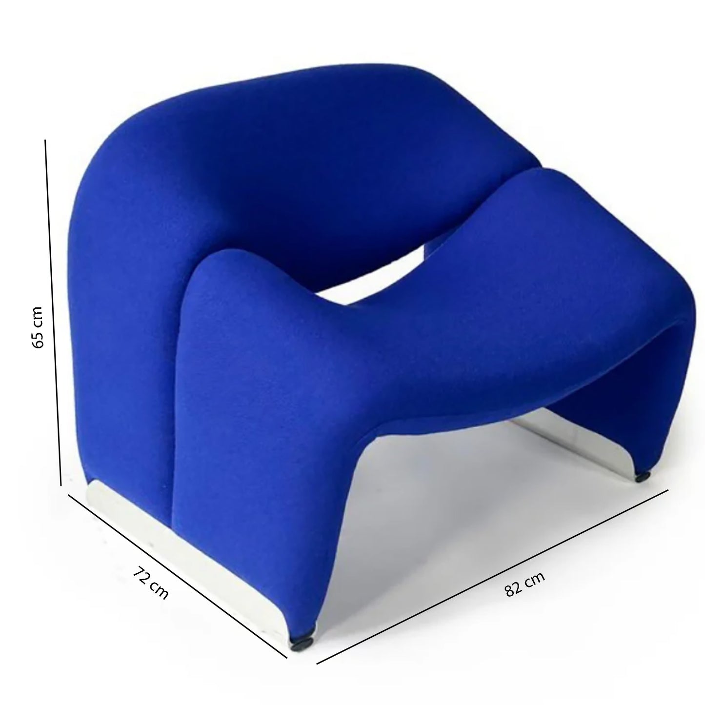 Blue Accent Chair Dims