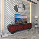 Vela TV UnitBlack & Red / With Cable Hole