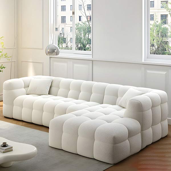White L Shape Sofa 