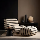 Wabi Sabi V.I Accent ChairChair with Ottoman