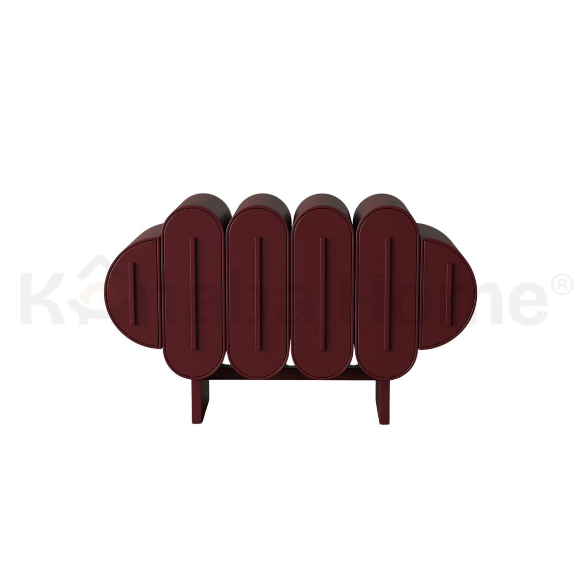Wavelet Dresser-German MDF & Bendy wood & Beech Wood wooden leg-Biomorphic design-Kanaba Home