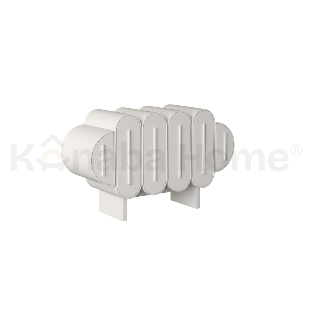 Wavelet Dresser-German MDF & Bendy wood & Beech Wood wooden leg-Biomorphic design-Kanaba Home