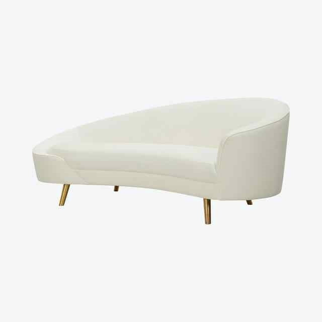 2 Seater White Sofa