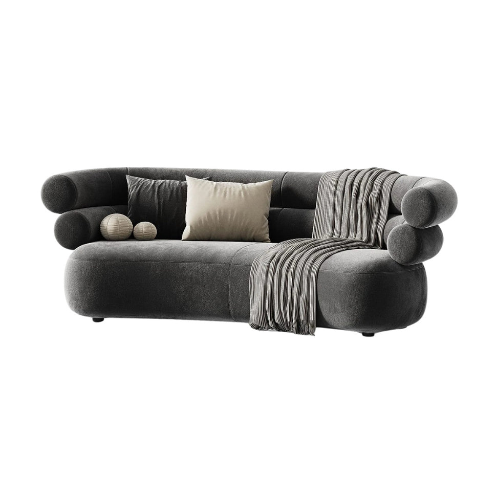 Yume 2 Seater SofaGrey | Velvet