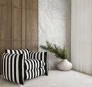 Zebra Pillow ChairBlack