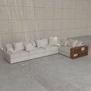 Zylen L Shape SofaFacing Right L-Shape with Bookcase Arm