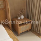 Switch red oak nightstand in beautiful design 2 image