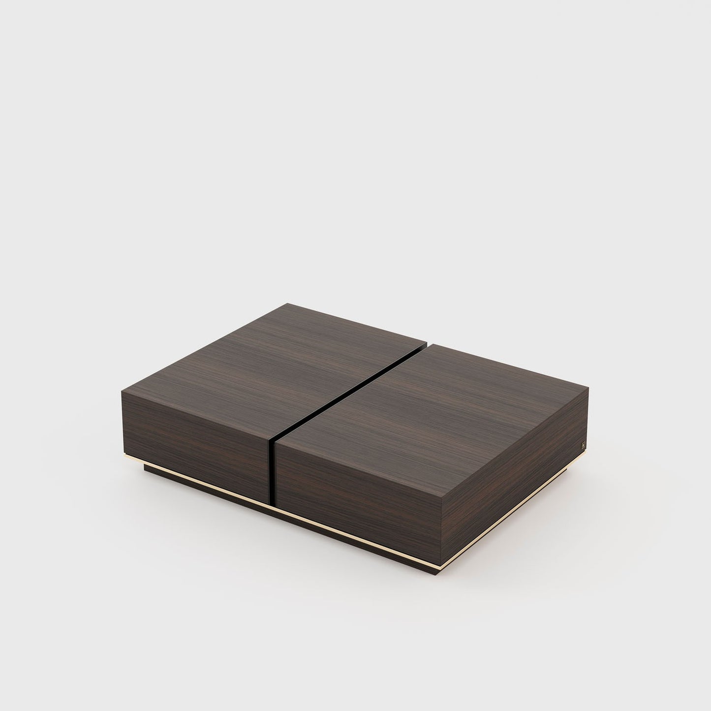 brown storage coffee table