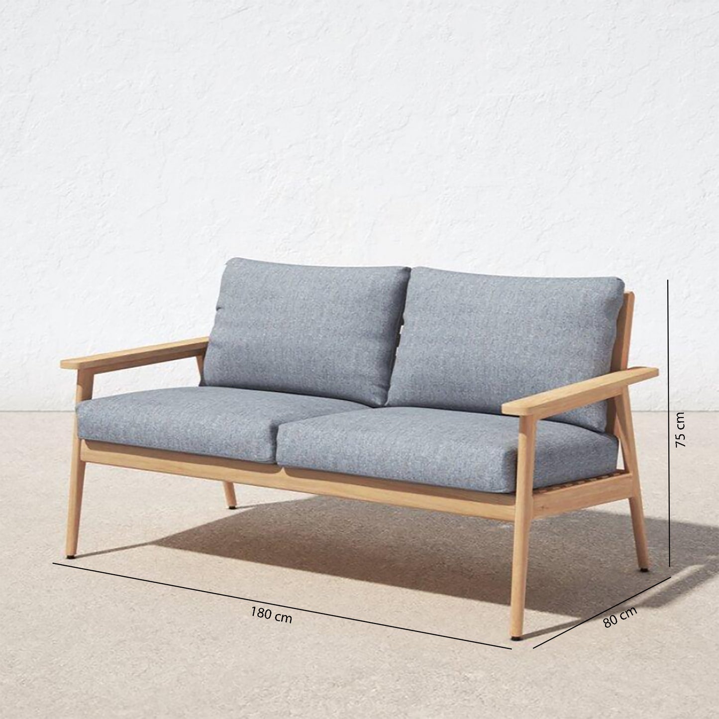 grey sofa seat dimensions