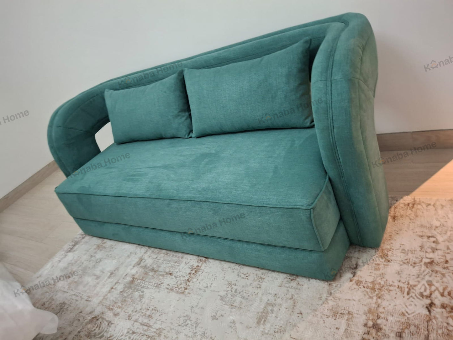teal 2 seater sofa