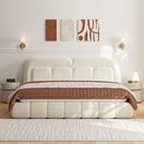 Elvio BedQueen Bed: Mattress Size 160 x 200 cm | Overall W 190 x D 235 x H 115 cm