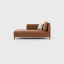 Nova Chaise LoungeBrown / Faux Leather
