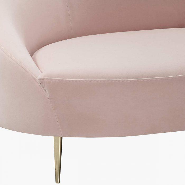 golden legs of sofa