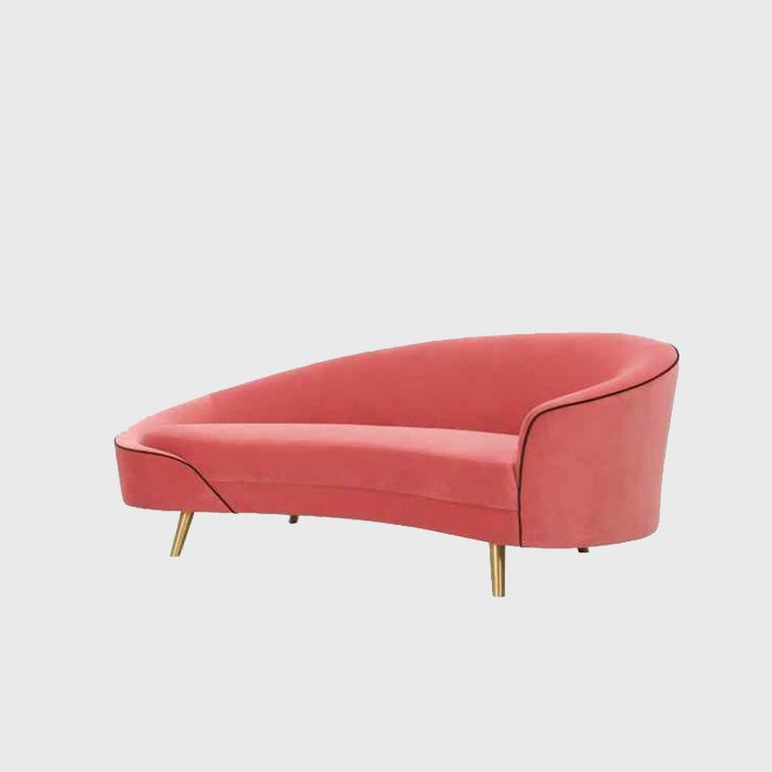 velvet 2-3 person sofa