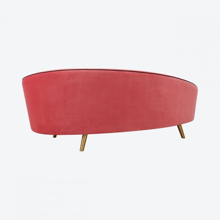 backrest of pink sofa