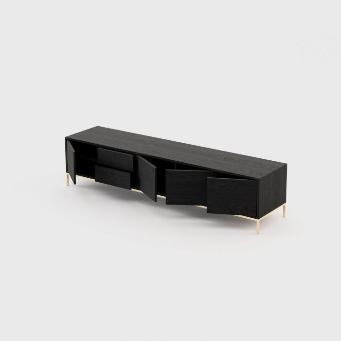 Doors and drawers of tv cabinet