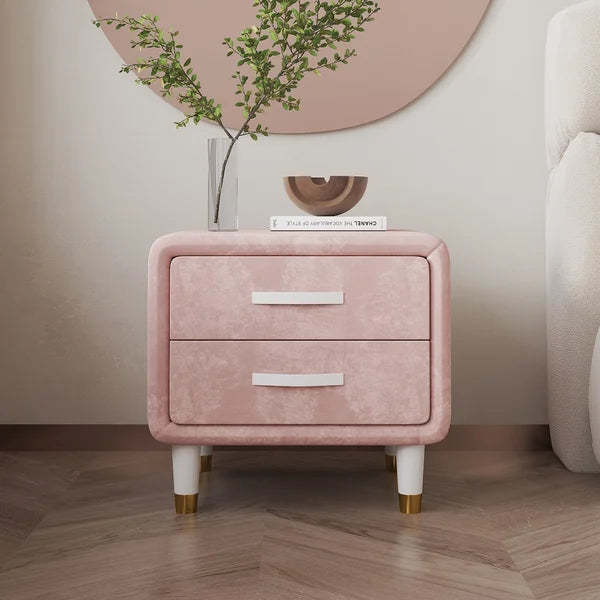 Pink bedside table