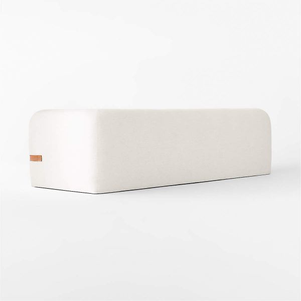 backside of a white preimum leather sofa