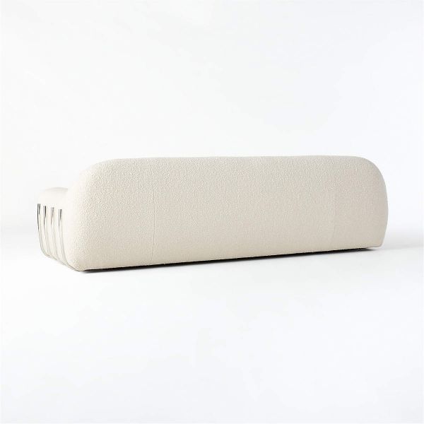backside of white sofa