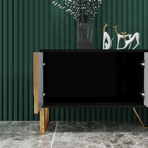 black wood used in tv unit